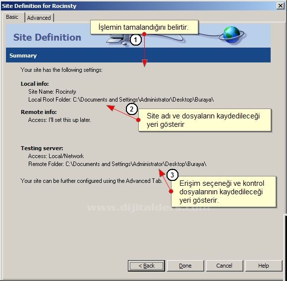 Site Tanımlama Basic Anlatım
