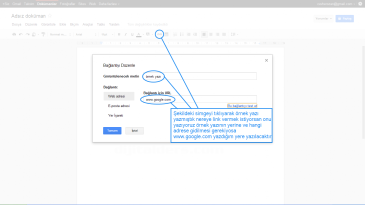 Araç Çubuğundaki Öğelerin Görevleri