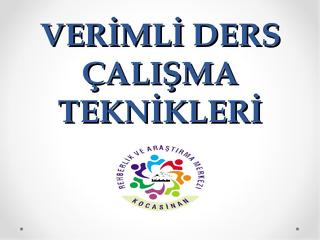 Verimli Ders Çalışma Teknikleri